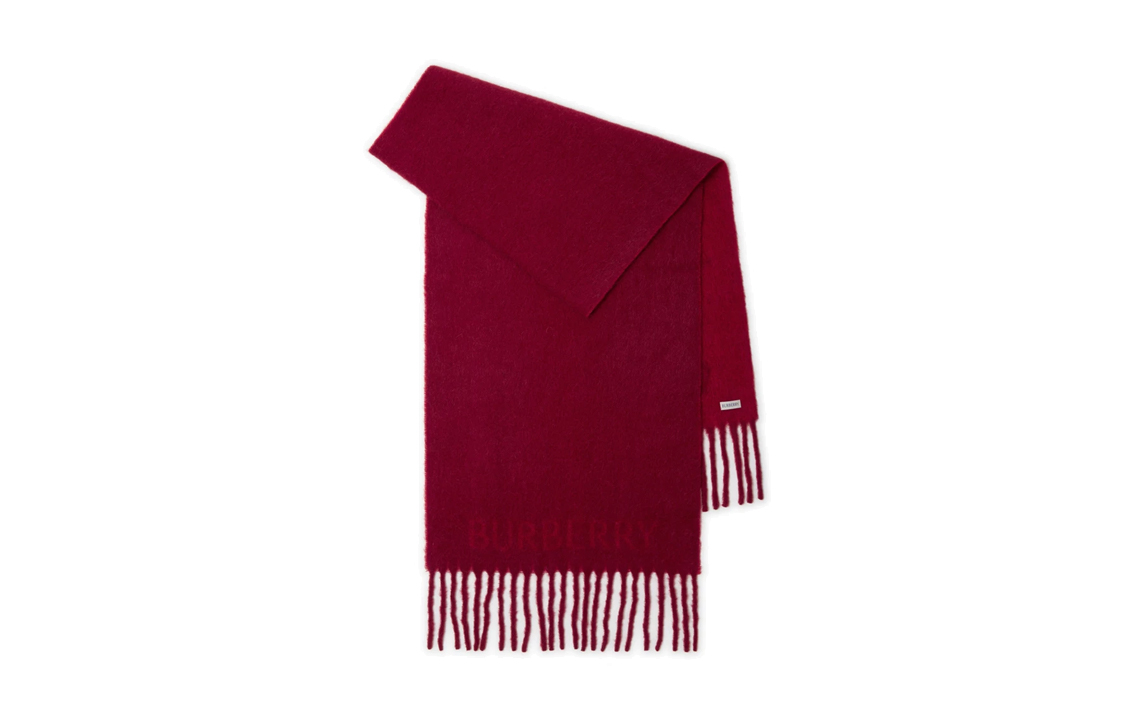 Burberry Tassel Knit Scarf Unisex Red - Couples' Edition 80765661
