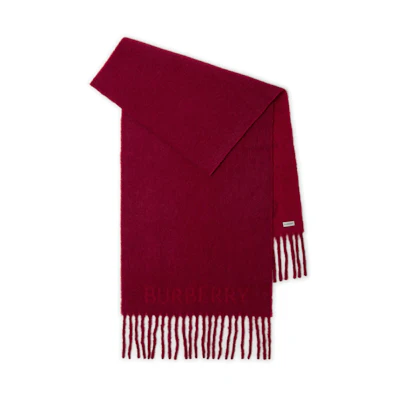 Burberry Tassel Knit Scarf Unisex Red - Couples' Edition 80765661