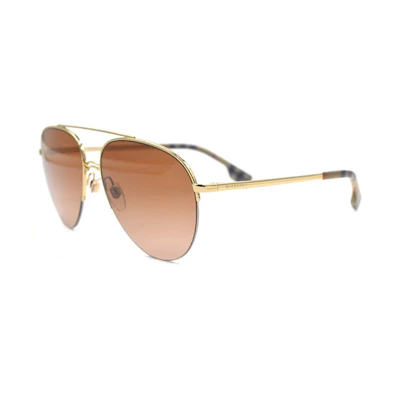 Burberry TB Logo Double Bridge Sunglasses Gold 3113-1109-13