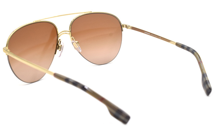 Burberry TB Logo Double Bridge Sunglasses Gold 3113-1109-13 圖 4