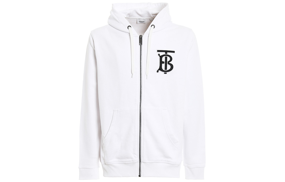 Burberry TB Logo Hoodie Jacket White 80172601