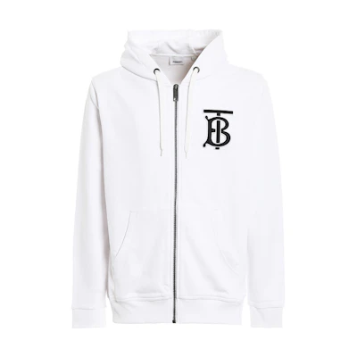 Burberry TB Logo Hoodie Jacket White 80172601