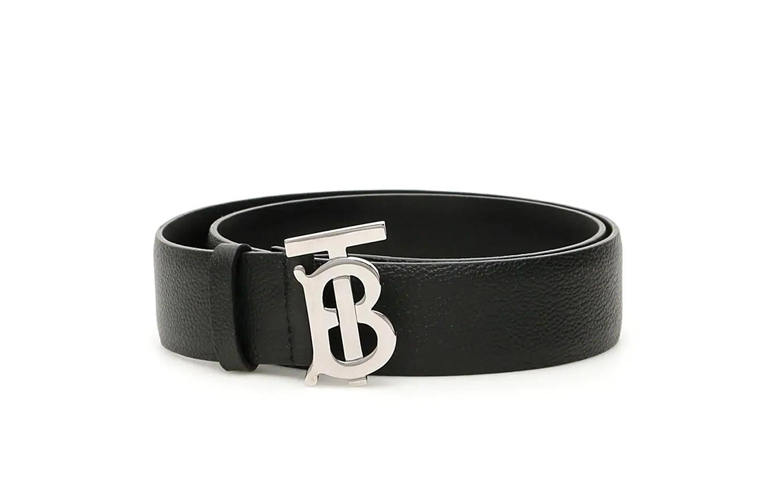 Lookbook Burberry TB Logo Leather Belt Black 3.5cm 80155991