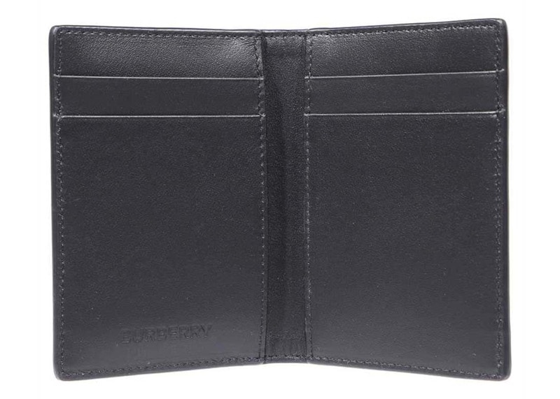 Order Tarjetero Bifold Burberry TB Monograma Azul Navy