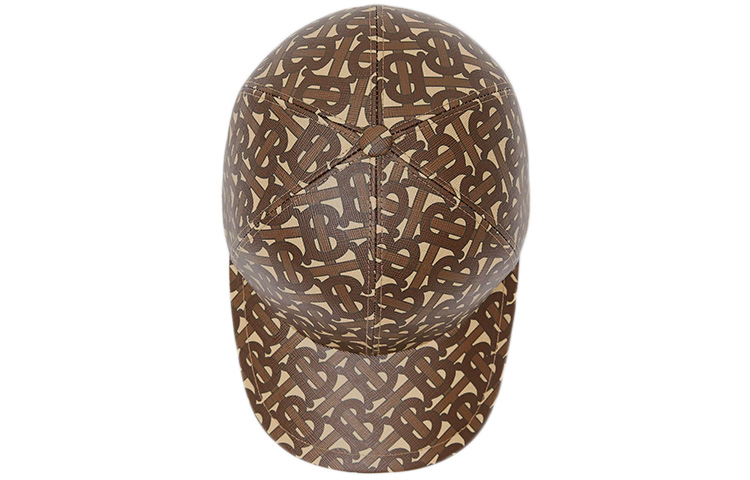 Lookbook Burberry TB Monogram Print Baseball Cap Unisex Saddle Brown 80189711
