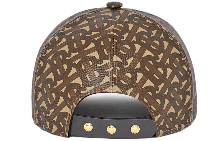 Purchase Burberry TB Monogram Print Baseball Cap Unisex Saddle Brown 80189711