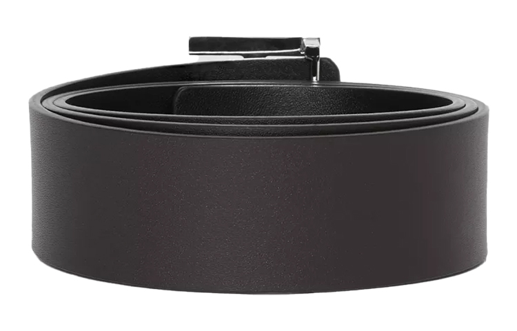 Burberry TB Monogram Reversible Leather Belt Black/Tan 4cm Mens 80098121 圖 4