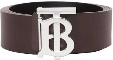 Purchase Burberry TB 雙面皮革腰帶 黑色/棕色 4cm 男款 80098121