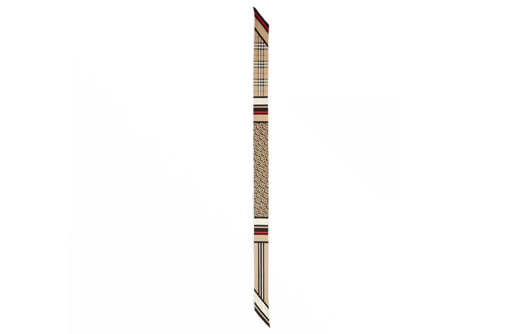 Burberry TB Monogram Silk Scarf in Archive Beige 80370171 圖 3