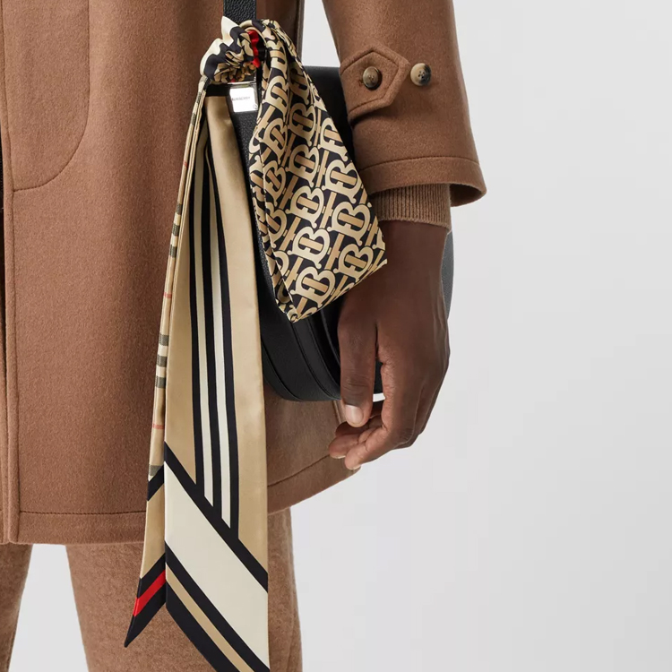 Burberry TB Monogram Silk Scarf in Archive Beige 80370171 圖 6
