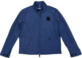 Burberry Teal Zip-Up Jacket with Logo Patch and Stand Collar 80664831 Burberry Teal Zip-Up Jacket with Logo Patch and Stand Collar 80664831
