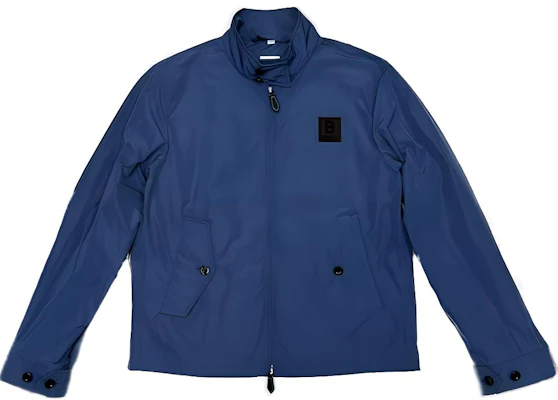 Jaket Zip-Up Burberry Teal dengan Logo Patch dan Kolar Berdiri 80664831 Buy Jaket Zip-Up Burberry Teal dengan Logo Patch dan Kolar Berdiri 80664831