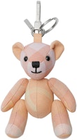 Burberry Teddy Bear Polyester Keychain Unisex Peach Pink 8082424 Burberry Teddy Bear Polyester Keychain Unisex Peach Pink 8082424