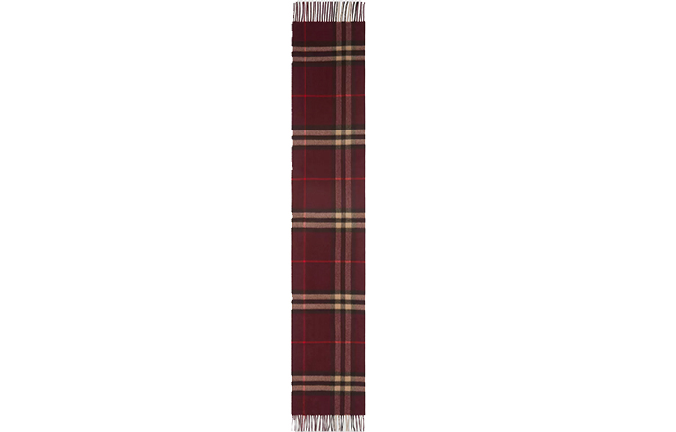 Burberry The Classic Check Cashmere Scarf Unisex Valentine's Red 80216951 圖 3