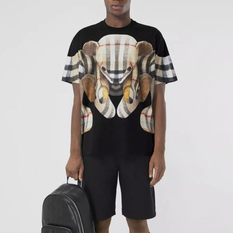 Details for Kaos Hitam Longgar Pria Burberry Thomas Bear Graphic. 80495681