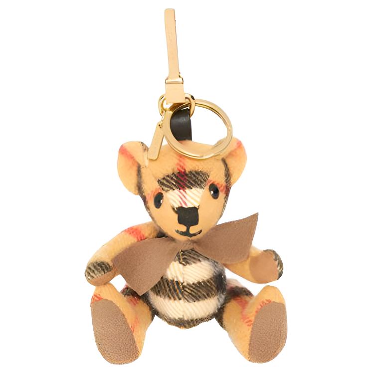 Burberry Thomas Bear Wool Keychain Unisex Couple Style 8003322