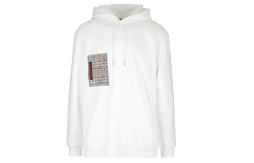 Order バーバリー チケットプリント ポケットフーディー ホワイト 80013871