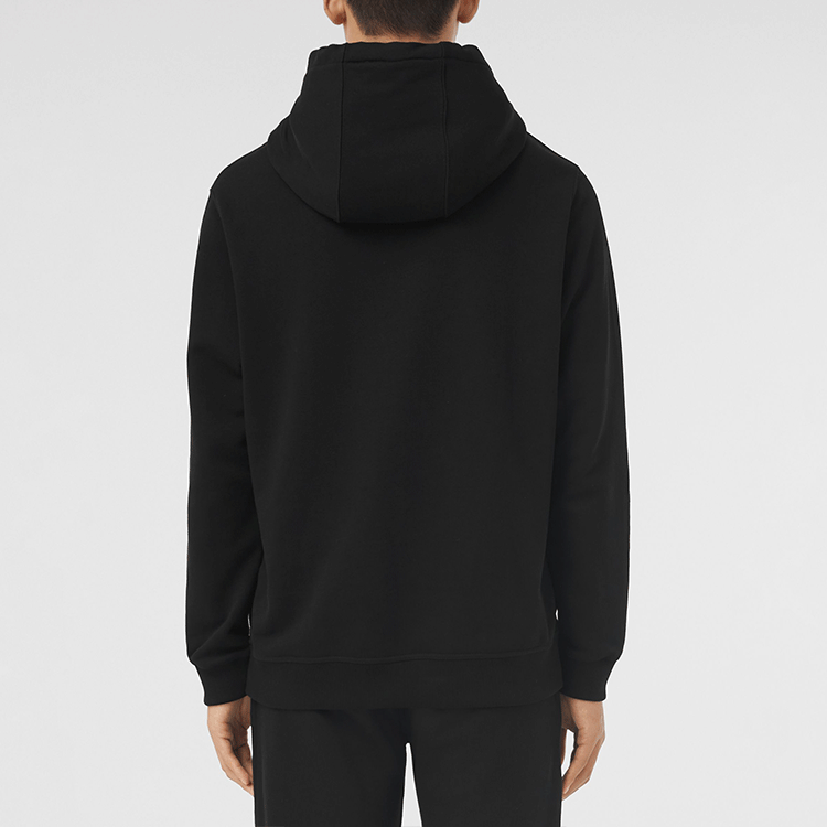 Details for Burberry Tiger Pattern Cotton Hoodie  Black 80512901