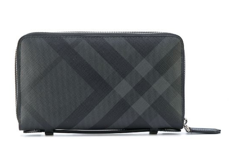 Order 巴寶莉倫敦格紋黑色旅行錢包