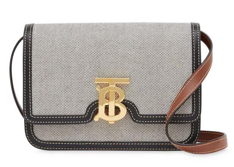 Burberry Tri-Tone TB small Crossbody Grey