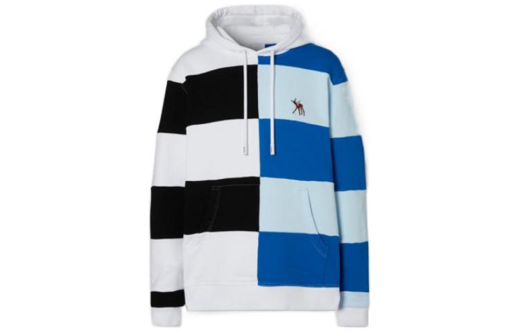 Burberry Two-Tone Pullover Hoodie Men’s Blue 80310591