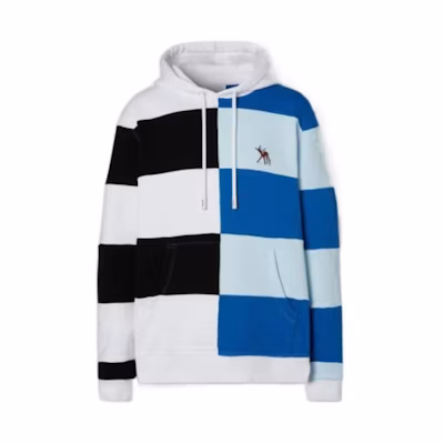 Burberry Two-Tone Pullover Hoodie Men’s Blue 80310591