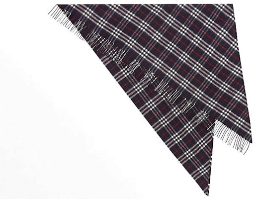 Burberry Unisex Black & White Check Cashmere Triangle Shawl 40800641 Order Burberry Unisex Black & White Check Cashmere Triangle Shawl 40800641