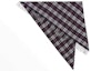 Order Burberry Unisex Black & White Check Cashmere Triangle Shawl 40800641