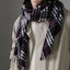Lookbook Burberry Unisex Black & White Check Cashmere Triangle Shawl 40800641