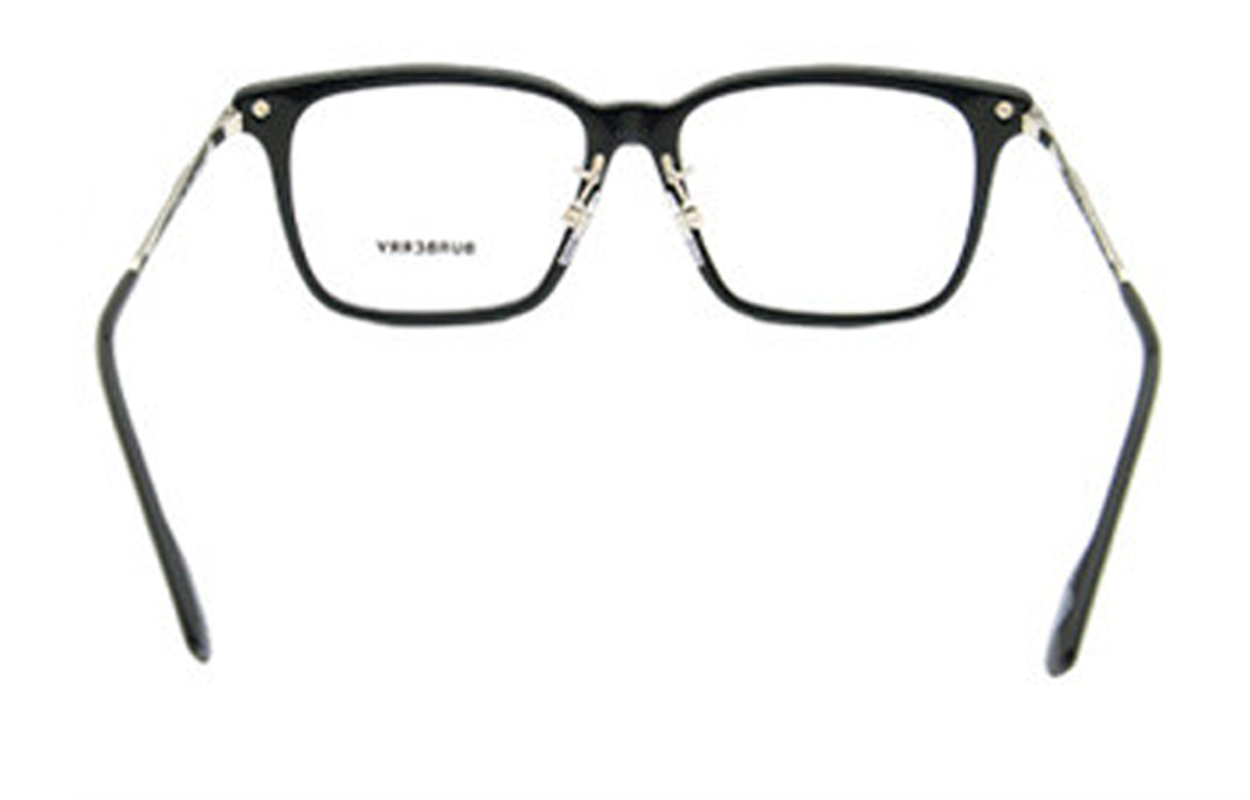 Shop 巴寶莉男女通用黑色方形情侶光學眼鏡框。 BE2378F 3001