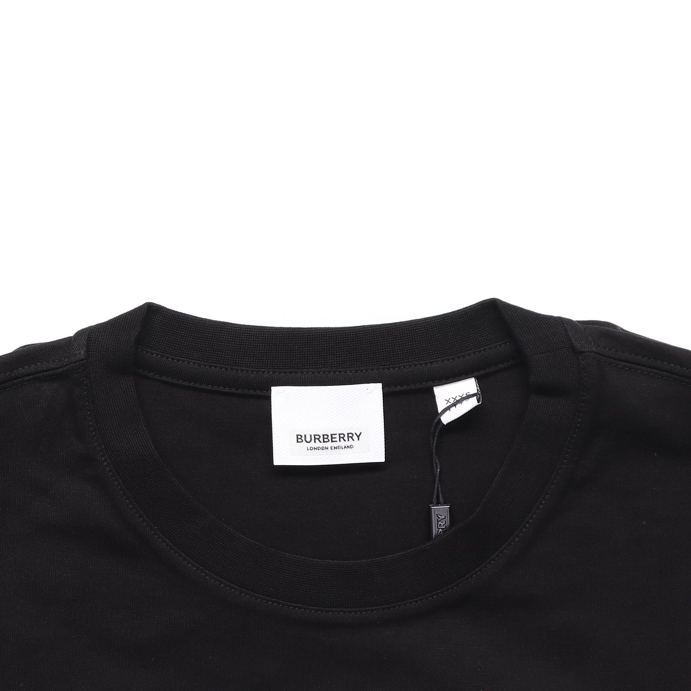 Burberry Unisex Black T-Shirt with Rainbow Patch Design 80320921 圖 6