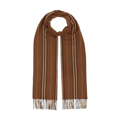 Burberry Unisex Brown Wool Scarf - Fashionable and Warm for Couples. 80368741