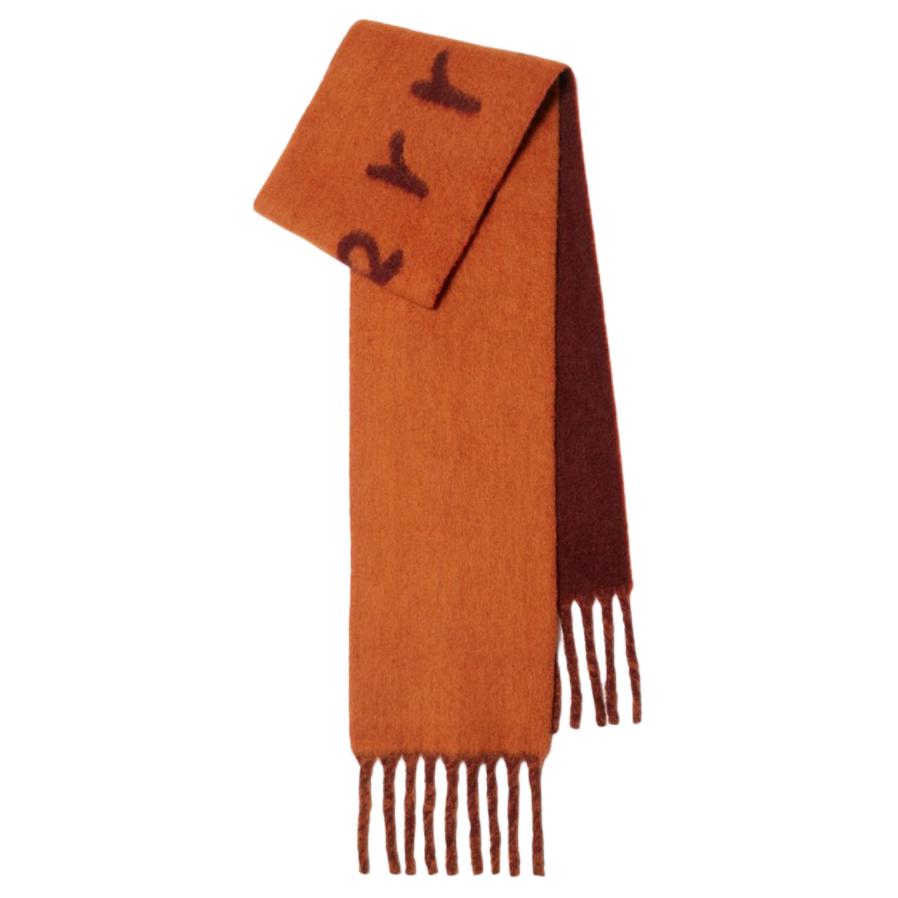 Burberry Unisex Orange Wool Knit Scarf Solid Design. 80972151 圖 3