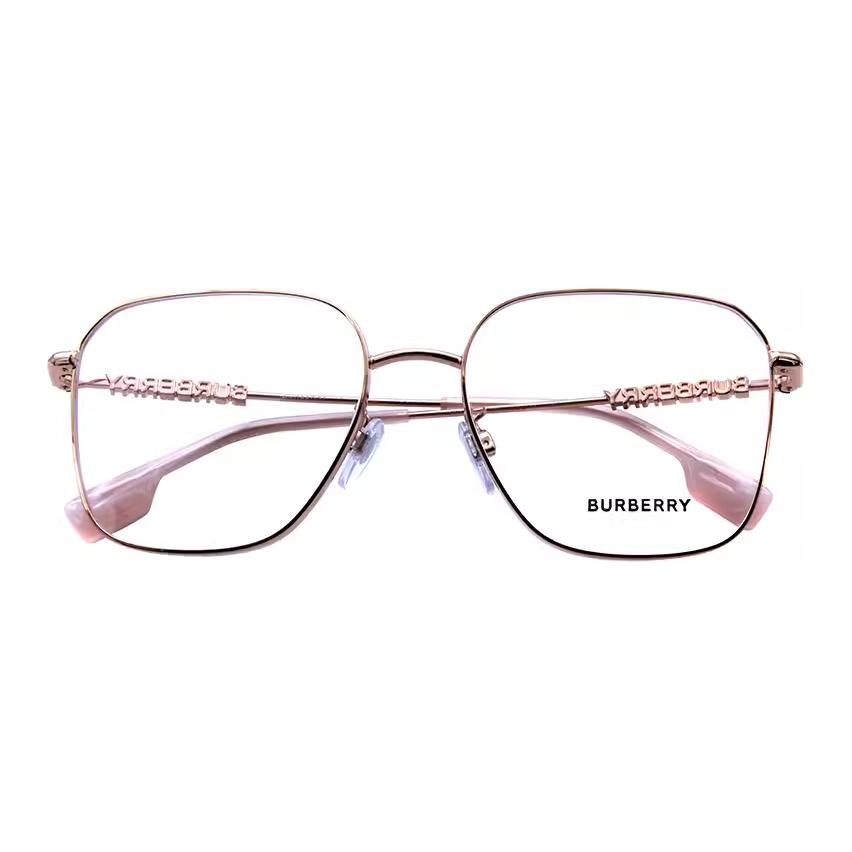 Lookbook Burberry Unisex Rose Gold Metal Optical Glasses with Classic Logo Design. 0BE1382D1337