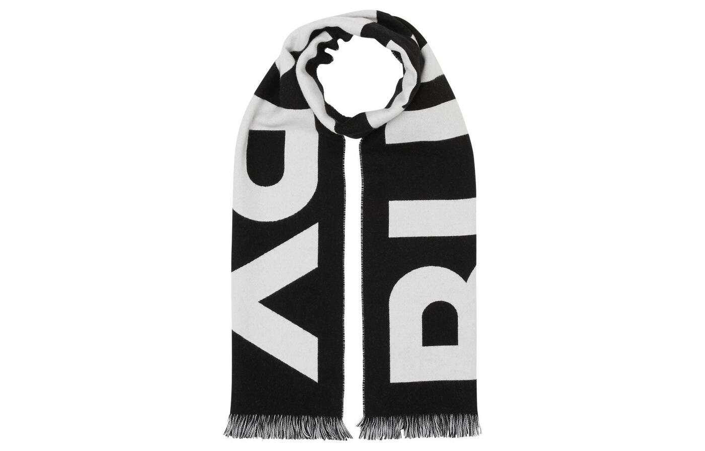 Burberry Unisex Wool Knit Scarf with Fashion Letter Logo Design. 8054214BTXTFTBLA1189
