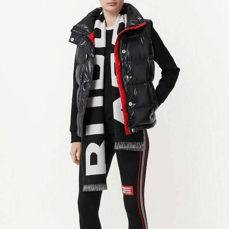 Burberry Unisex Wool Knit Scarf with Fashion Letter Logo Design. 8054214BTXTFTBLA1189 圖 5