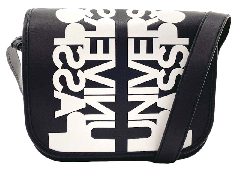 Buy バーバリー万能パスポートバッグ (黒/白)
