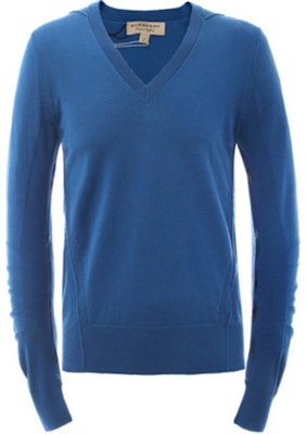 Burberry V-Neck Pullover Sweater Blue for Men 40690061 Buy Burberry V-Neck Pullover Sweater Blue for Men 40690061