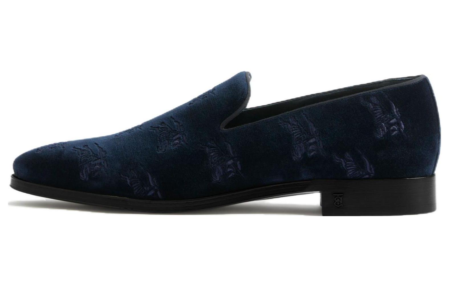 Burberry Velvet Loafers 'Blue Fashion Casual' 80708091