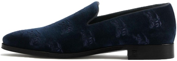 Burberry Velvet Loafers 'Blue Fashion Casual' 80708091 Burberry Velvet Loafers 'Blue Fashion Casual' 80708091