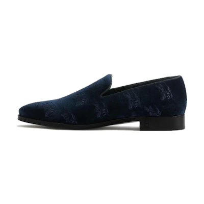 Burberry Velvet Loafers 'Blue Fashion Casual'
