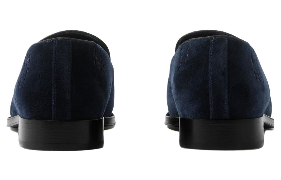 Shop Burberry Velvet Loafers 'Biru Kasual Fashion' 80708091