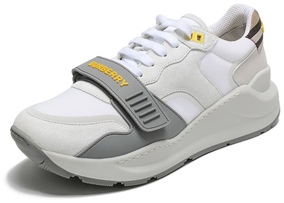 バーバリー ヴィンテージチェック スニーカー (白/灰/黄) 80372581 Lookbook バーバリー ヴィンテージチェック スニーカー (白/灰/黄) 80372581