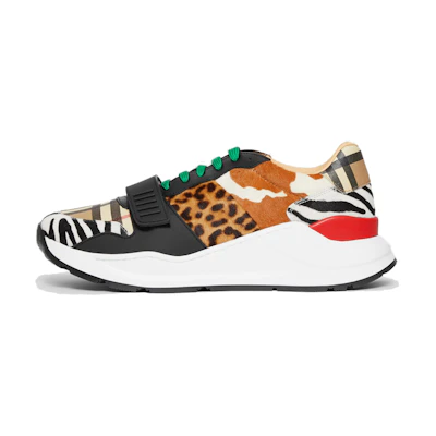 Burberry Vintage 'Patchwork Animal Pattern Yellow White'