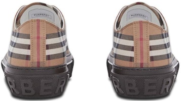 Burberry博柏利 復古帆布 低幫系帶 時尚板鞋 男款 棕色 Purchase Burberry博柏利 復古帆布 低幫系帶 時尚板鞋 男款 棕色