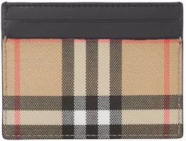 Burberry Vintage Check (5 Slot) Card Case Black/Archive Beige Burberry Vintage Check (5 Slot) Card Case Black/Archive Beige
