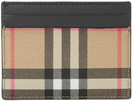 バーバリー ヴィンテージチェック (5スロット) カードケース ブラック/アーカイブベージュ Buy バーバリー ヴィンテージチェック (5スロット) カードケース ブラック/アーカイブベージュ