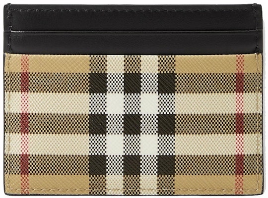 バーバリー ヴィンテージチェック (5スロット) カードケース ブラック/アーカイブベージュ Order バーバリー ヴィンテージチェック (5スロット) カードケース ブラック/アーカイブベージュ