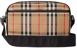 Order Burberry Vintage Check and Leather Crossbody Bag Archive Beige