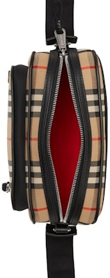 Tas Selempang Kulit & Vintage Check Burberry Arsip Beige Lookbook Tas Selempang Kulit & Vintage Check Burberry Arsip Beige